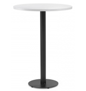 Stehtisch PARMA 287716 112,5cm (H), Ø 80cm (BxT), rund, weiß / schwarz