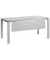 Schreibtisch Basic EVO, 73cm (H), 200x80cm (BxT), rechteckig, lichtgrau / silber