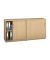 Schiebet&uuml;renschrank MULTI M pro 278077, abschlie&szlig;bar, 2x2 OH, buche, 160x78x42cm (BxHxT)