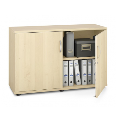 Aktenschrank MULTI M pro 278066, abschlie&szlig;bar, 2x2 OH, ahorn, 120x78x42cm (BxHxT)