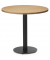 Stehtisch PARMA 287702 75,5cm (H), Ø 80cm (BxT), rund, buche / schwarz