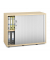 Rollladenschrank MULTI M pro 270188, abschlie&szlig;bar, 2 OH, ahorn/alusilber, 100x78x42cm (BxHxT)