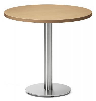 Stehtisch PARMA 287705 75,5cm (H), Ø 80cm (BxT), rund, buche / silber