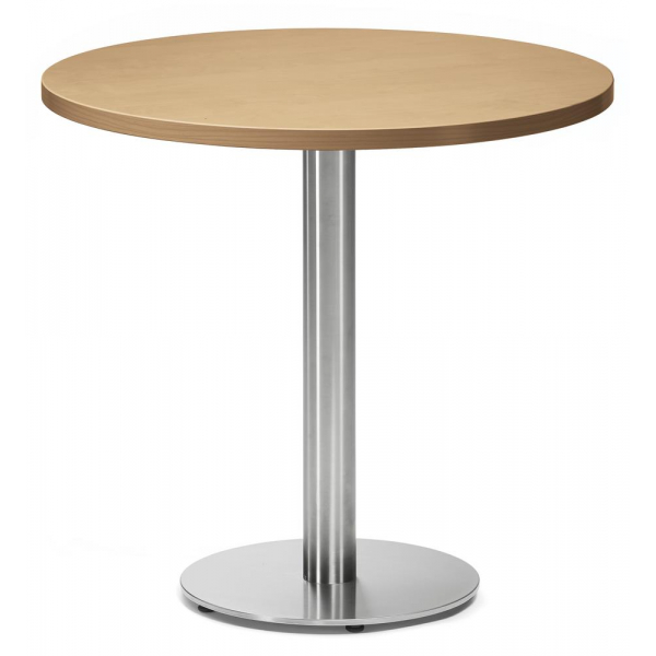 4251635694577 - Stehtisch PARMA 287705 755cm (H) 80x80cm (BxT) rund buche   silber 4251635694577 Deskin