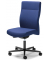 Bürodrehstuhl D001, blau / schwarz, bis 110kg, ohne Kopfstütze