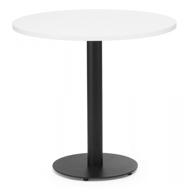 4251635695567 - Stehtisch PARMA 287704 755cm (H) 80x80cm (BxT) rund weiß   schwarz 4251635695567 Deskin