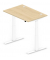 Sitz-Steh-Schreibtisch Comfort Multi M Pro, elektrisch höhenverstellbar, 64-130cm (H), 120x80cm (BxT), rechteckig, buche / weiß