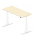 Sitz-Steh-Schreibtisch Comfort MULTI M pro, elektrisch h&ouml;henverstellbar, 64-130cm (H), 180x80cm (BxT), rechteckig, ahorn / wei&szlig;