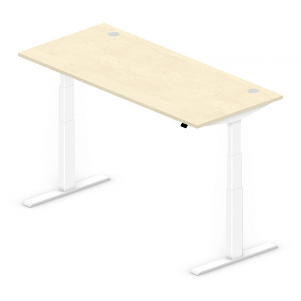 4251635696311 - Sitz-Steh-Schreibtisch Comfort Multi M Pro 281851 elektrisch höhenverstellbar 64-130cm (H) 1800mmx800mm (BxT) rechteckig aho