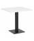 Stehtisch PARMA 75,5cm (H), 75x75cm (BxT), quadratisch, wei&szlig; / schwarz