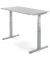 Sitz-Steh-Schreibtisch  MULTI M pro, elektrisch höhenverstellbar, 65-130cm (H), 160x80cm (BxT), rechteckig, lichtgrau / silber