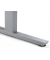 Sitz-Steh-Schreibtisch  MULTI M pro, elektrisch höhenverstellbar, 65-130cm (H), 160x80cm (BxT), rechteckig, lichtgrau / silber