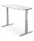 Sitz-Steh-Schreibtisch Comfort MULTI M pro, elektrisch h&ouml;henverstellbar, 65-130cm (H), 180x80cm (BxT), rechteckig, wei&szlig; / silber