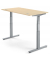 Sitz-Steh-Schreibtisch Comfort MULTI M pro, elektrisch h&ouml;henverstellbar, 65-130cm (H), 200x80cm (BxT), rechteckig, ahorn / silbe