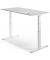 Sitz-Steh-Schreibtisch MULTI M pro, elektrisch höhenverstellbar, 65-130cm (H), 160x80cm (BxT), rechteckig, lichtgrau / weiß