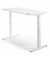 Sitz-Steh-Schreibtisch MULTI M pro, elektrisch höhenverstellbar, 65-130cm (H), 160x80cm (BxT), rechteckig, weiß / weiß