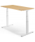 Sitz-Steh-Schreibtisch MULTI M pro, elektrisch höhenverstellbar, 65-130cm (H), 200x80cm (BxT), rechteckig, buche / weiß