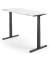 Sitz-Steh-Schreibtisch Comfort MULTI M pro, elektrisch h&ouml;henverstellbar, 65-130cm (H), 120x80cm (BxT), rechteckig, wei&szlig; / schwar