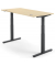 Sitz-Steh-Schreibtisch Comfort MULTI M pro, elektrisch h&ouml;henverstellbar, 65-130cm (H), 160x80cm (BxT), rechteckig, ahorn / schwa