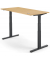 Sitz-Steh-Schreibtisch Comfort MULTI M pro, elektrisch h&ouml;henverstellbar, 65-130cm (H), 200x80cm (BxT), rechteckig, buche / schwa