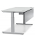 Schreibtisch T-Fu&szlig; MULTI M pro, manuell h&ouml;henverstellbar, 65-85cm (H), 200x80cm (BxT), rechteckig, lichtgrau / silber