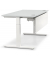 Schreibtisch T-Fuß MULTI M, manuell höhenverstellbar, 65-85cm (H), 80x80cm (BxT), quadratisch, lichtgrau / weiß