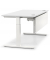 Schreibtisch T-Fuß MULTI M, manuell höhenverstellbar, 65-85cm (H), 80x80cm (BxT), quadratisch, weiß / weiß