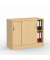 Schiebet&uuml;renschrank MULTI M 273429, abschlie&szlig;bar, 2x2 OH, buche, 100x80,5x42cm (BxHxT)
