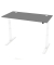 Sitz-Steh-Schreibtisch Comfort EVO, elektrisch höhenverstellbar, 64-130cm (H), 160x80cm (BxT), rechteckig, anthrazit / weiß