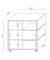 Empfangstheke LITTLE PEARL anthrazit  wei&szlig; mit Rollen 106x50,5cm 