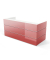 Empfangstheke PEARL rot wei&szlig; 240x105cm 