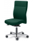 Bürodrehstuhl D001, dunkelgrün / silber, bis 110kg, ohne Kopfstütze