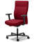 Bürodrehstuhl D001, rot / schwarz, bis 110kg, ohne Kopfstütze
