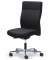 Bürodrehstuhl D001, schwarz / silber, bis 110kg, ohne Kopfstütze