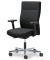 Bürodrehstuhl D001, schwarz / silber, bis 110kg, ohne Kopfstütze