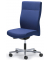 Bürodrehstuhl D001, blau / silber, bis 110kg, ohne Kopfstütze