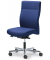 Bürodrehstuhl D001, blau / silber, bis 110kg, ohne Kopfstütze