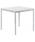 Besprechungstisch 289440, 72cm (H), 80x70cm (BxT), 4 Personen, rechteckig, weiß / silber