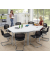 Besprechungstisch 289448, 72cm (H), 160x80cm (BxT), 6 Personen, rechteckig, weiß / silber