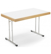 Klapptisch 289425, 73,8cm (H), 120x70cm (BxT), rechteckig, weiß / chrom