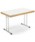 Klapptisch 289425, 73,8cm (H), 120x70cm (BxT), rechteckig, weiß / chrom