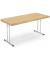 Klapptisch 289433, 73,8cm (H), 160x70cm (BxT), rechteckig, buche / chrom