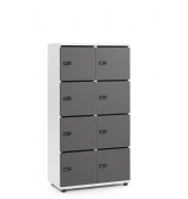 Schließfachschrank OFFICE-LINE mit 8 Fächern