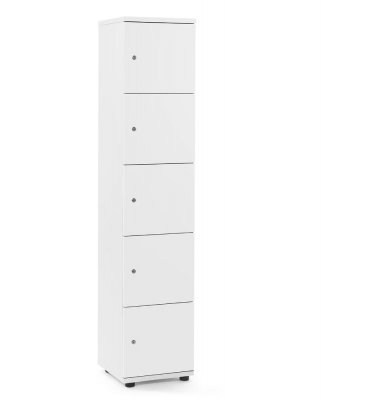 Schließfachschrank OFFICE-LINE mit 5 Fächern Schließfachschrank OFFICE-LINE mit 5 Fächern