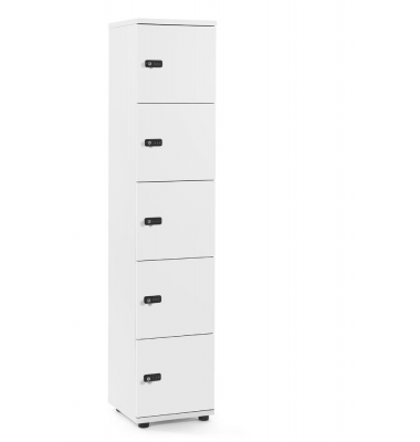 Schließfachschrank OFFICE-LINE mit 5 Fächern Schließfachschrank OFFICE-LINE mit 5 Fächern