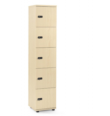 Schließfachschrank OFFICE-LINE mit 5 Fächern Schließfachschrank OFFICE-LINE mit 5 Fächern