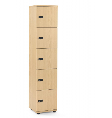 Schließfachschrank OFFICE-LINE mit 5 Fächern Schließfachschrank OFFICE-LINE mit 5 Fächern