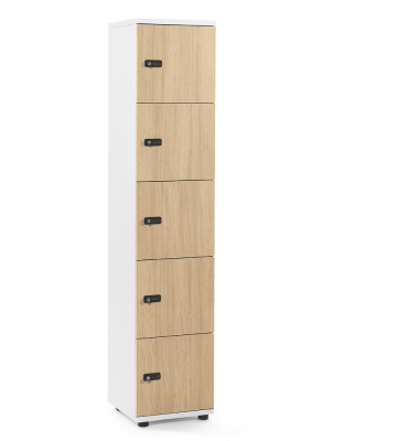 Schließfachschrank OFFICE-LINE mit 5 Fächern Schließfachschrank OFFICE-LINE mit 5 Fächern