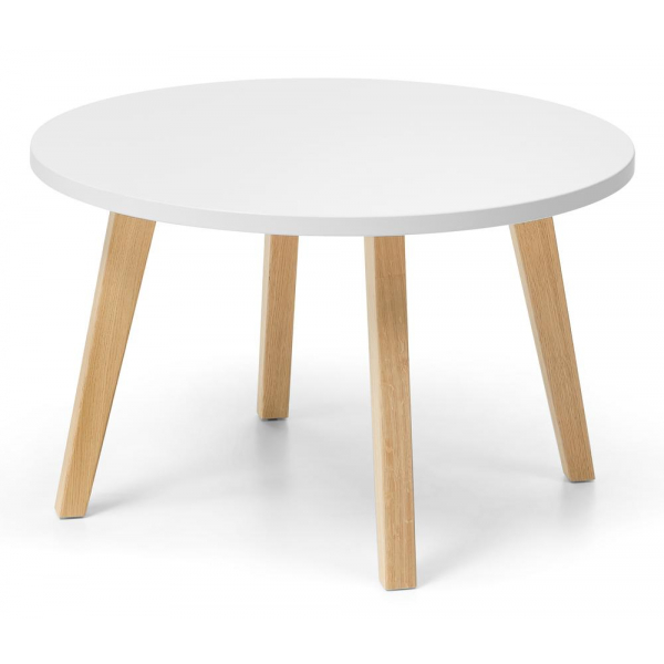 4251797800861 - Beistelltisch 46cm (H) 46x80cm (HxB) (BxT) rund weiß   eiche 4251797800861 Deskin