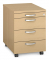 Rollcontainer 290487, buche, 4 Schubladen, Holz, abschlie&szlig;bar